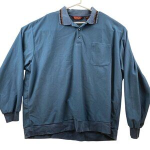 Lion's Den Haband Rugby Shirt 3XT Blue with Fancy Colar